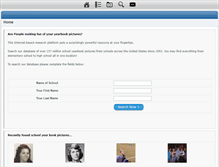 Tablet Screenshot of findschoolpictures.com